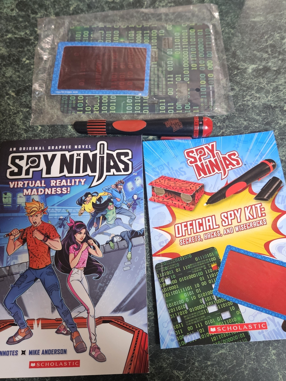 Spy Ninjas Book & Activity Lot: Graphic Novel, Spy Kit, 3-in-1 Pen, Decoder